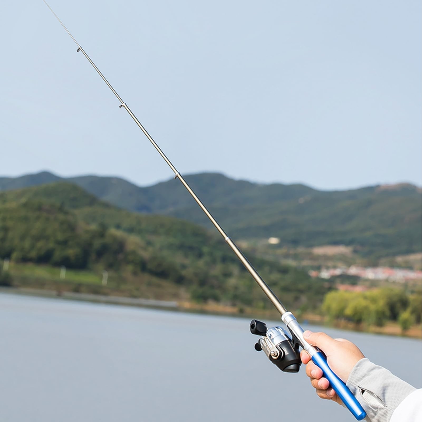 Pen Fishing Rod and Reel Combo Pocket Fishing Rod Telescopic 39in/55in/63in+S…