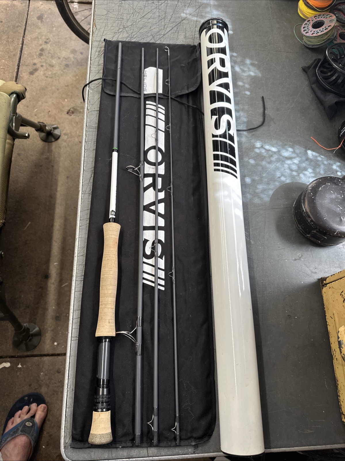 ORVIS HELIOS 3F 9’ #8 TROUT/SEA TROUT/BASS 4 PIECE FLY FISHING ROD WITH BAG ETC