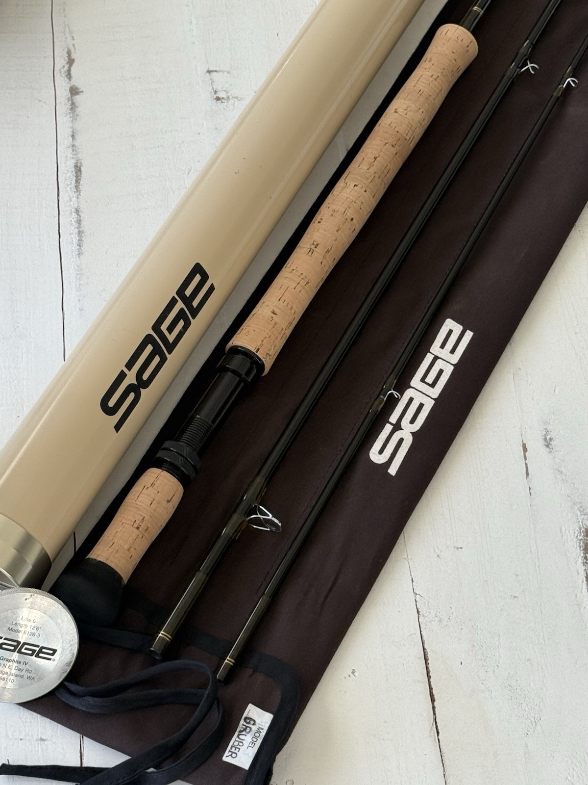 **BEAUTIFUL**🔥SAGE GRAPHITE IV SWITCH/SPEY 6wt 12’6”ft SWITCH/SPEY Rod!!!!🔥