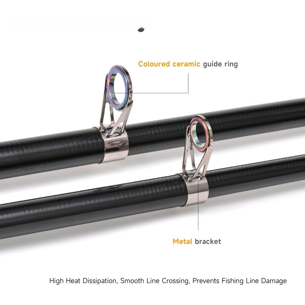 Carbon Fiber Sea Rod Telescopic 1.8m 2.1m 2.4m 2.7m Reinforced Reel Seat