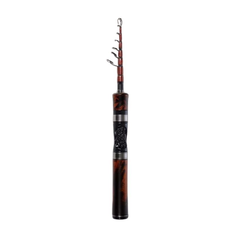 Travel Ultra Light Carbon Telescopic Fishing Rod UL Fast Action for Bass