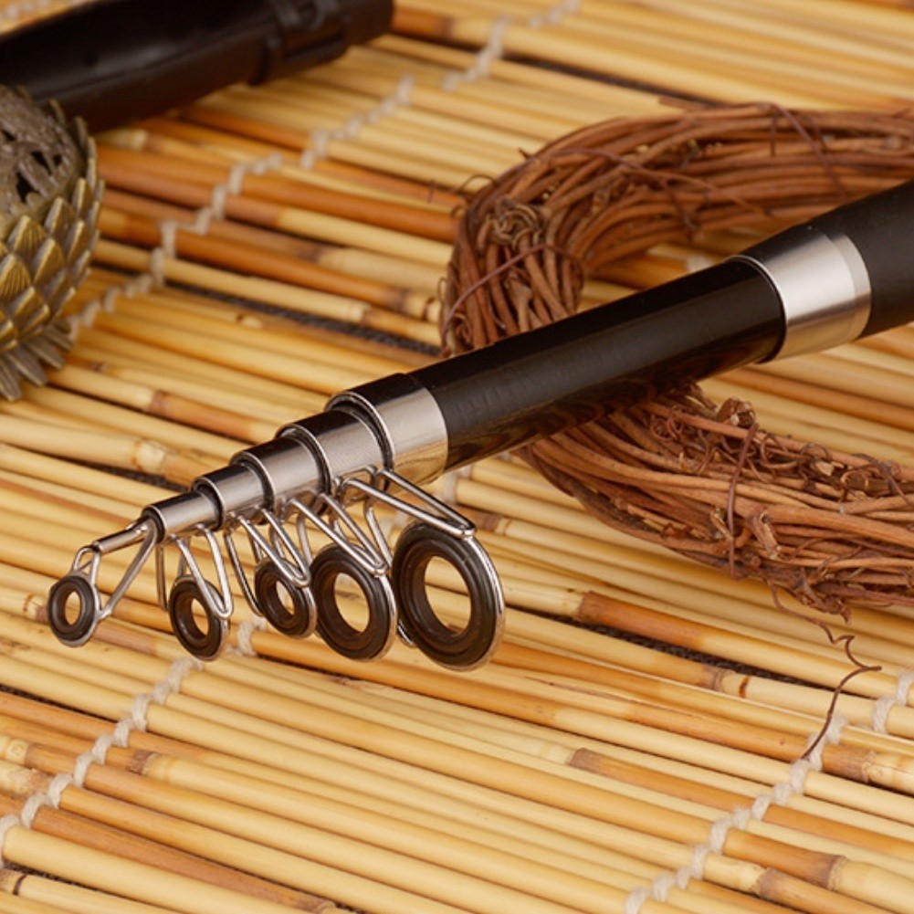 1.8m 2.1m Telescopic Fishing Rod Glass Fiber Collapsible for Beach Surf Use