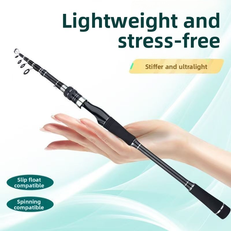 For Fixed Spool Reels Telescopic Rod Carbon Fiber Carbon Fiber Material
