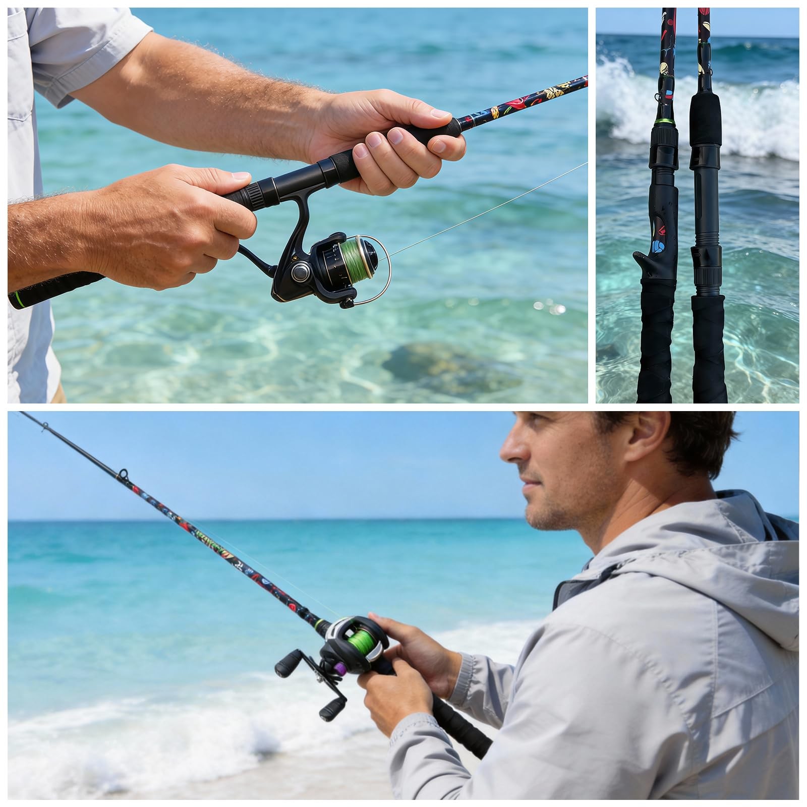UltraLight Spinning Fishing Rod Graphite Composite 6’0 Freshwater Inshore