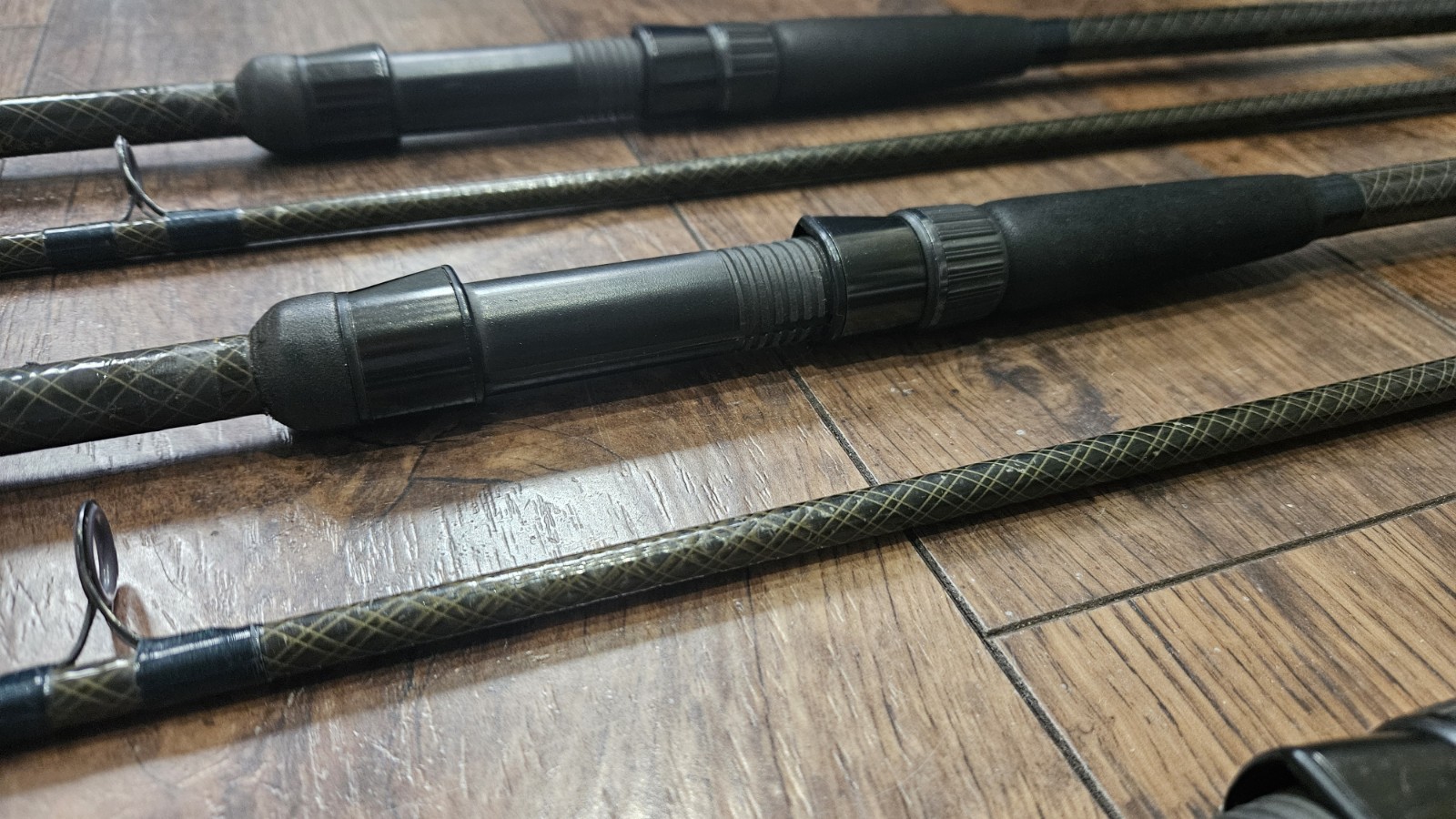 3x Daiwa Kevin Nash 12ft 2lbs WKN Whisker Dictator Carp Rods