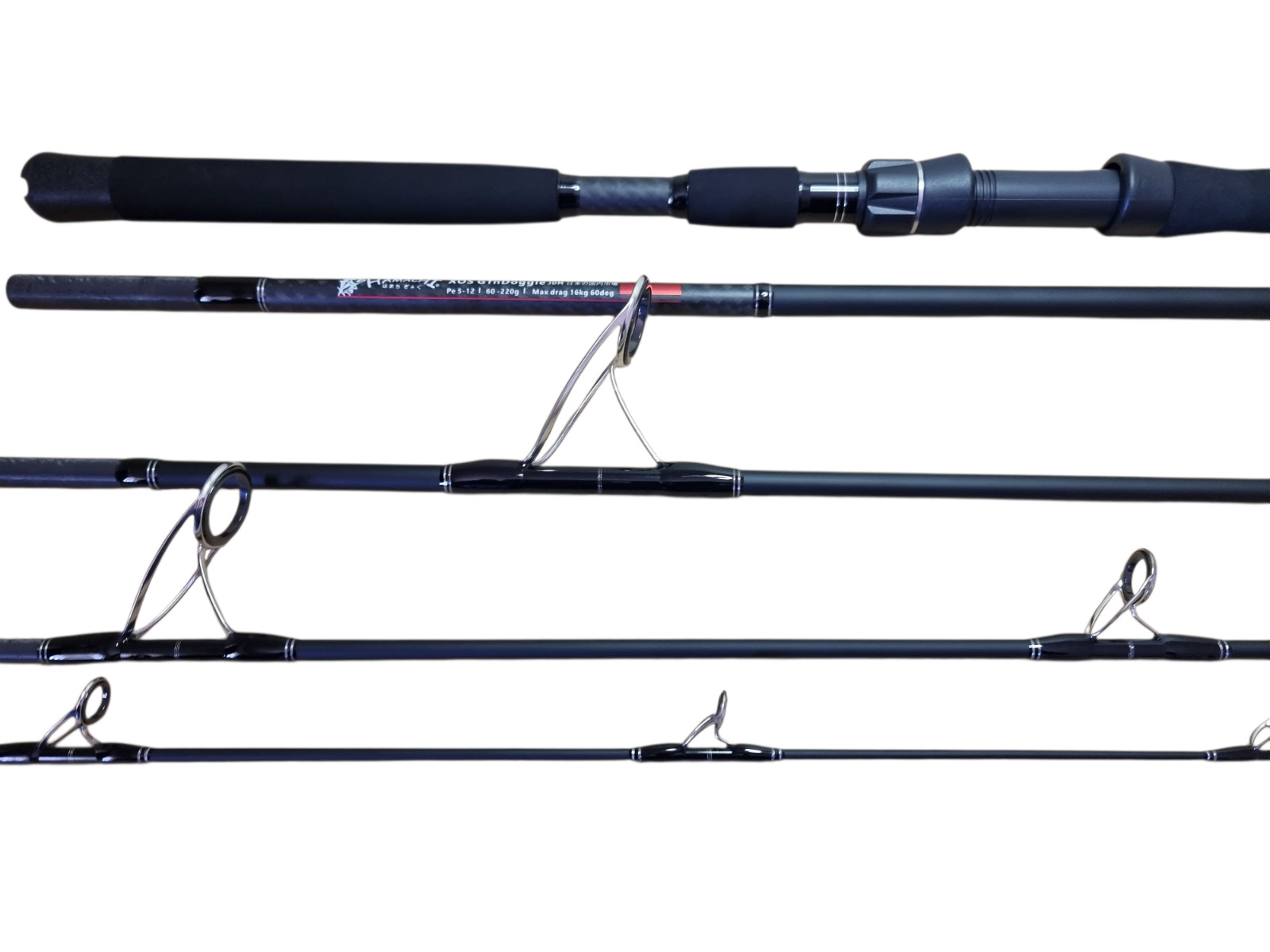 2025 Hamachi XOS GT’n’Doggie 50 – 130lb Popper 9’6 – 5 piece travel fishing rod