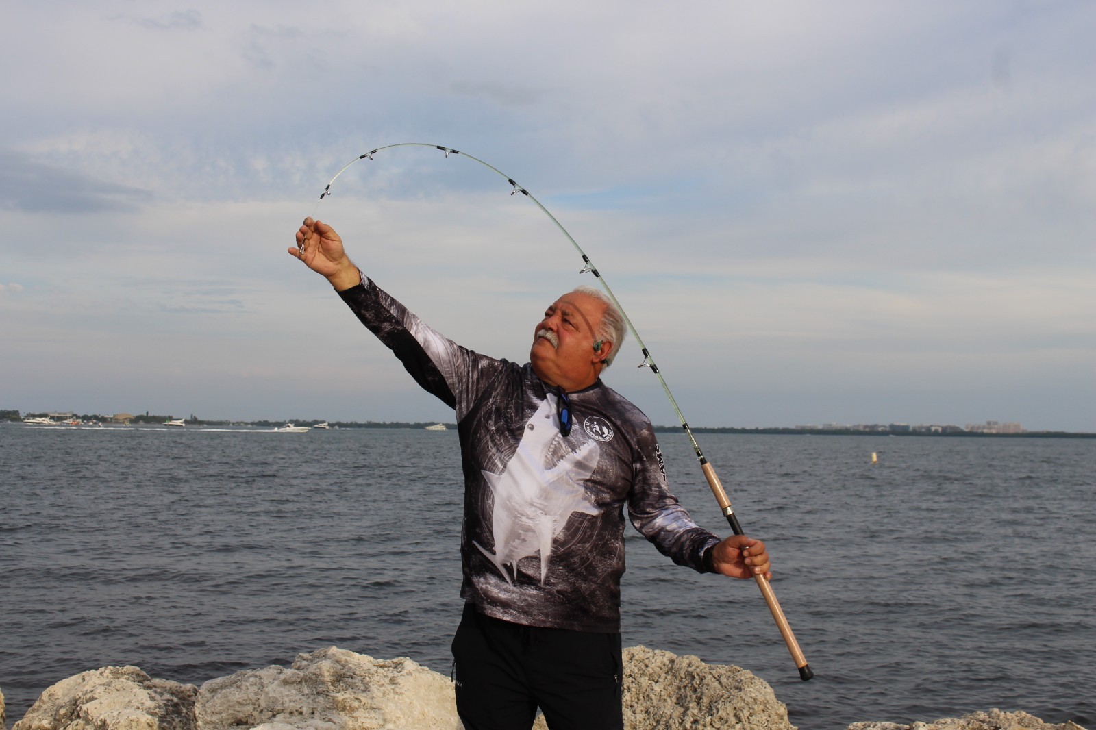 Spinning Rod LARGO STICK III, M, 6ft, 1 Section, 6 Guides+1, Hook Holder