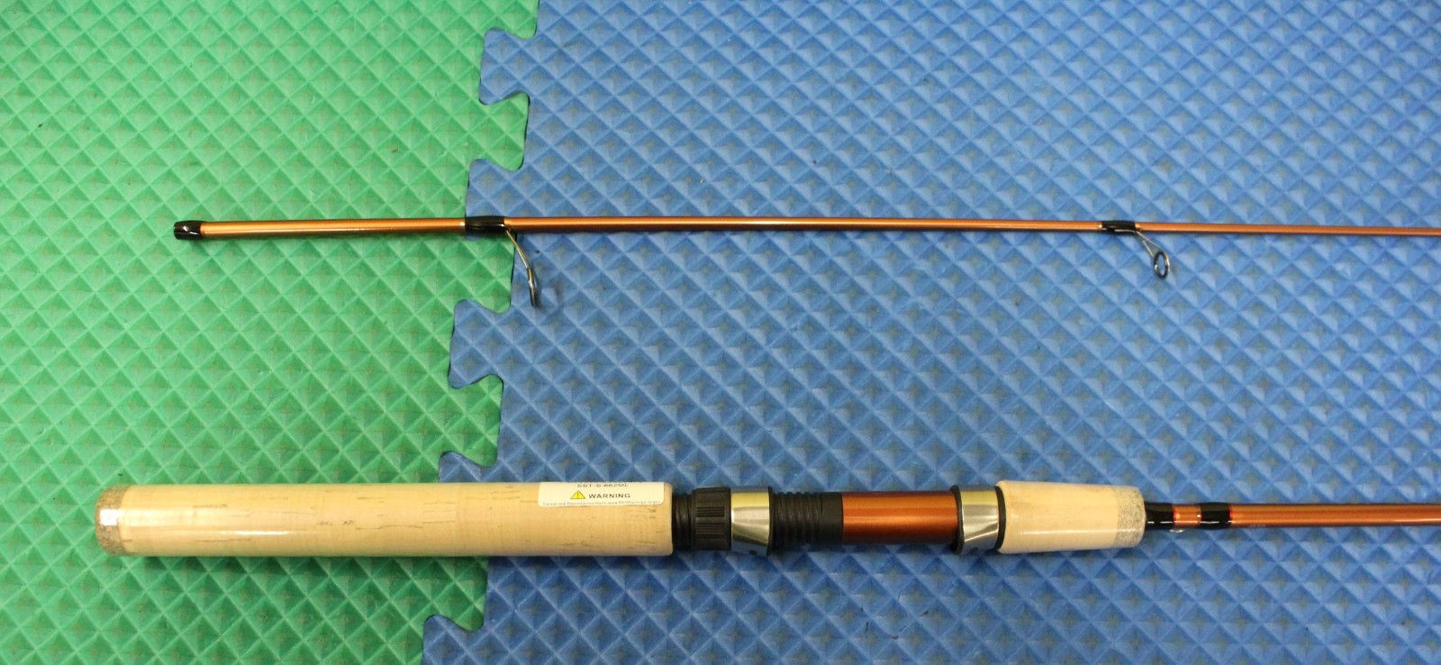 Okuma SST Cork Grip Spinning Rod 6′ 6″ 2 Piece Medium Light SST-S-662ML