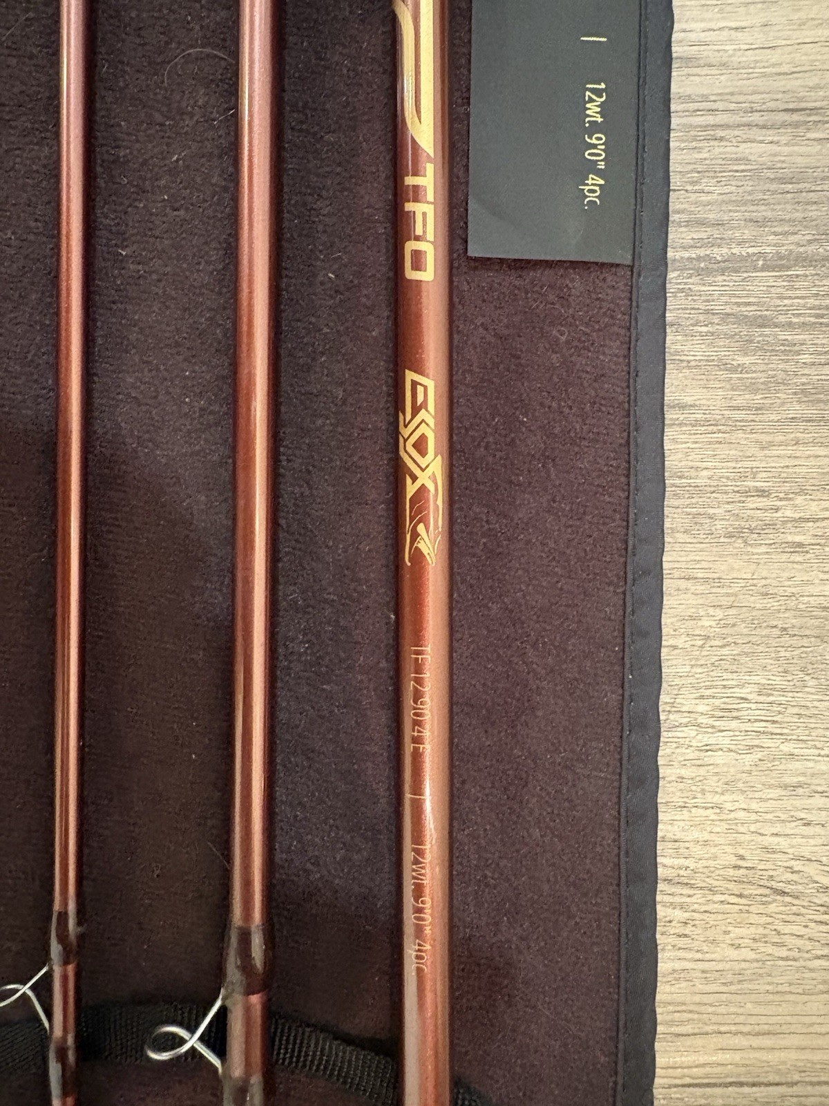 TFO ESOX Fly Rod 9ft 12wt 4pc w/ Rod Sock & Tube