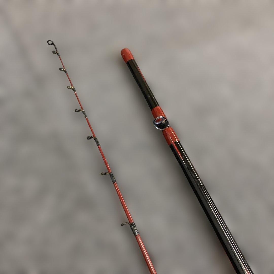 RYOBI Special Mugenkai Shakuri Medium Hard 210 Fishing Rod Black & Red
