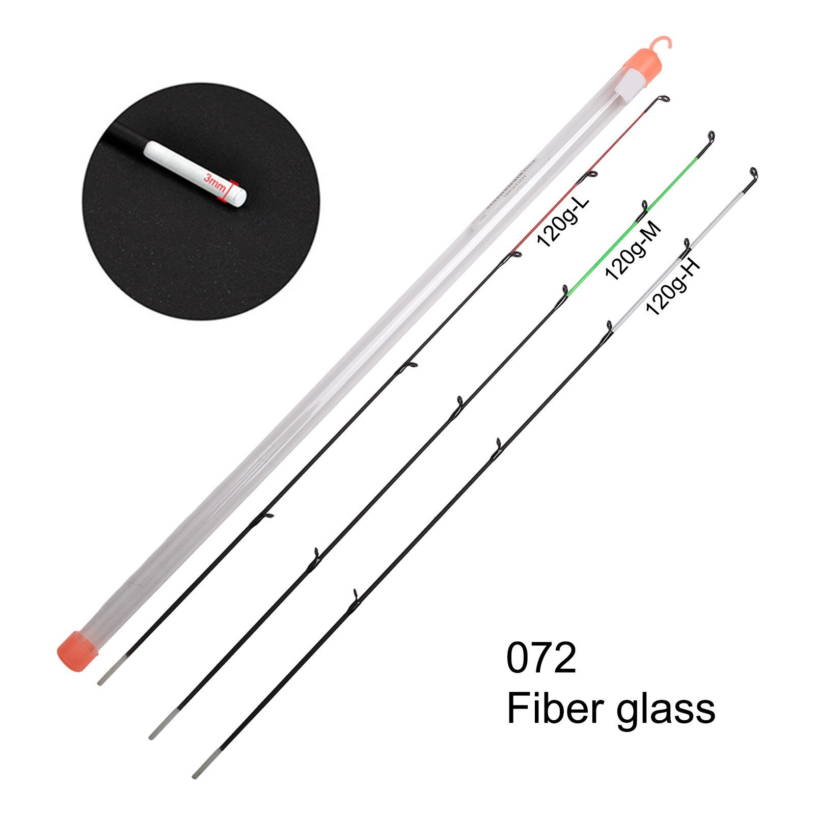 Lightweight Fiber Glass Top Tip MLH 50120g Feeder Carp Rod Fishing Accessories