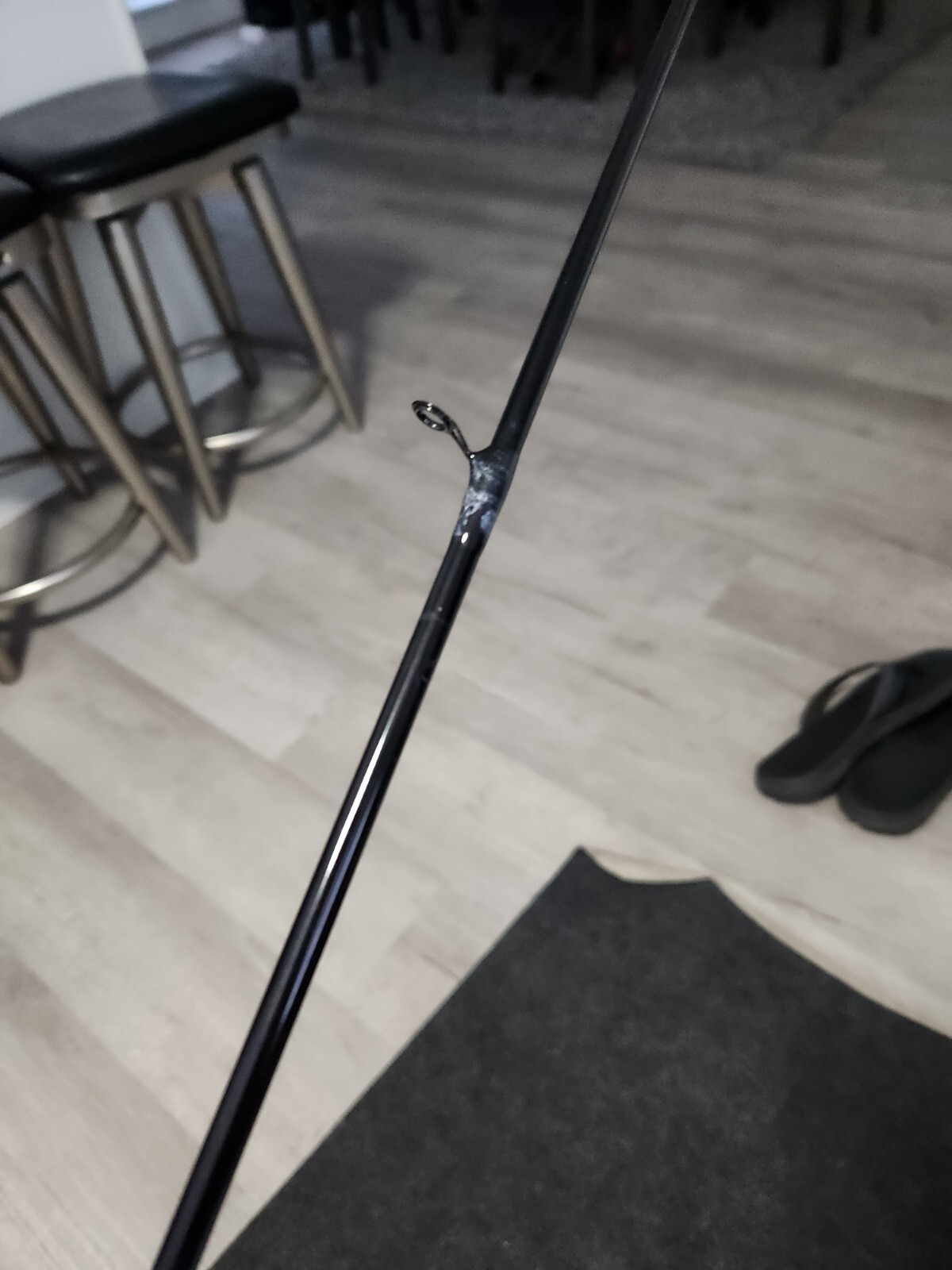 TCI Jigs Semi-Custom Black Pearl 7′ Inshore Spinning Fishing Rod 1pc 8-17lb MH x