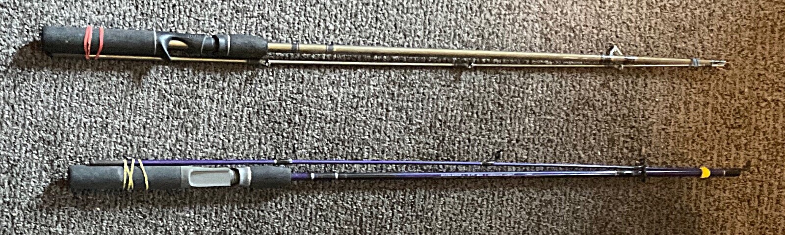 2 – Zebco Fishing Rods 5’6″ 2 Piece Medium Light & Medium Heavy