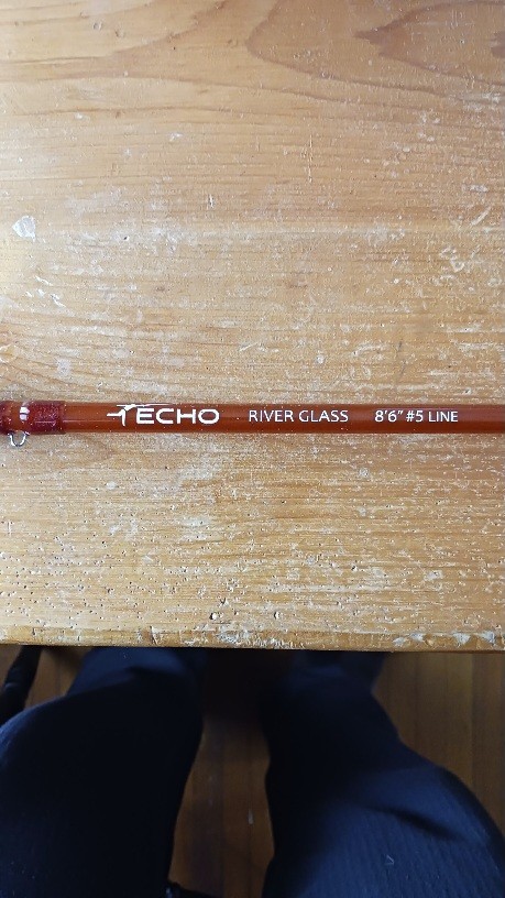 Echo River Glass 8′ 6″ 5wt Brown Fly Fishing Rod. Never used. New