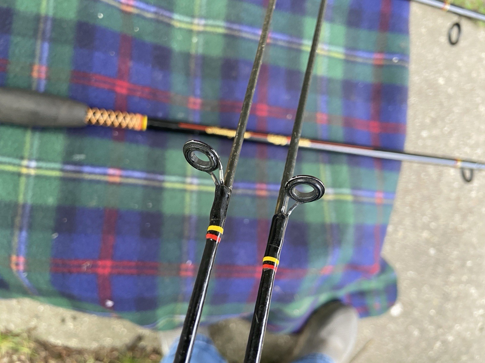 PAIR OF SHAKESPEARE UGLY STIK SPL 1100 6’6″ MED. ACTION 2 PIECE SPINNING RODS