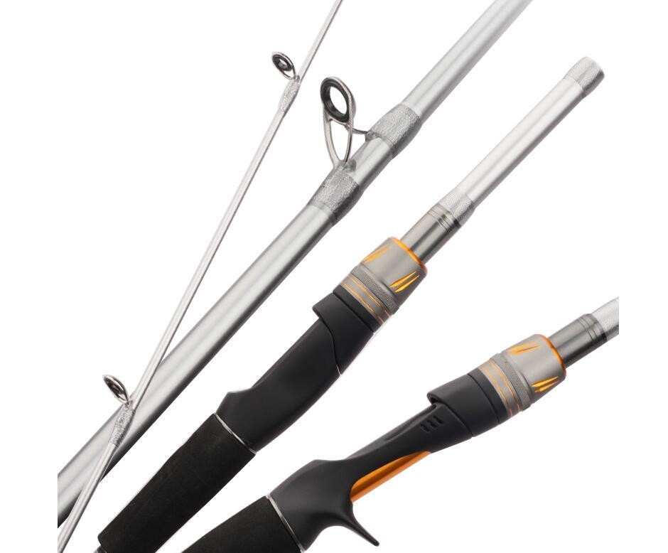1.8M 2.1M Fishing Rods Travel 4 Section Carbon Fiber Spinning/Casting Lure Poles