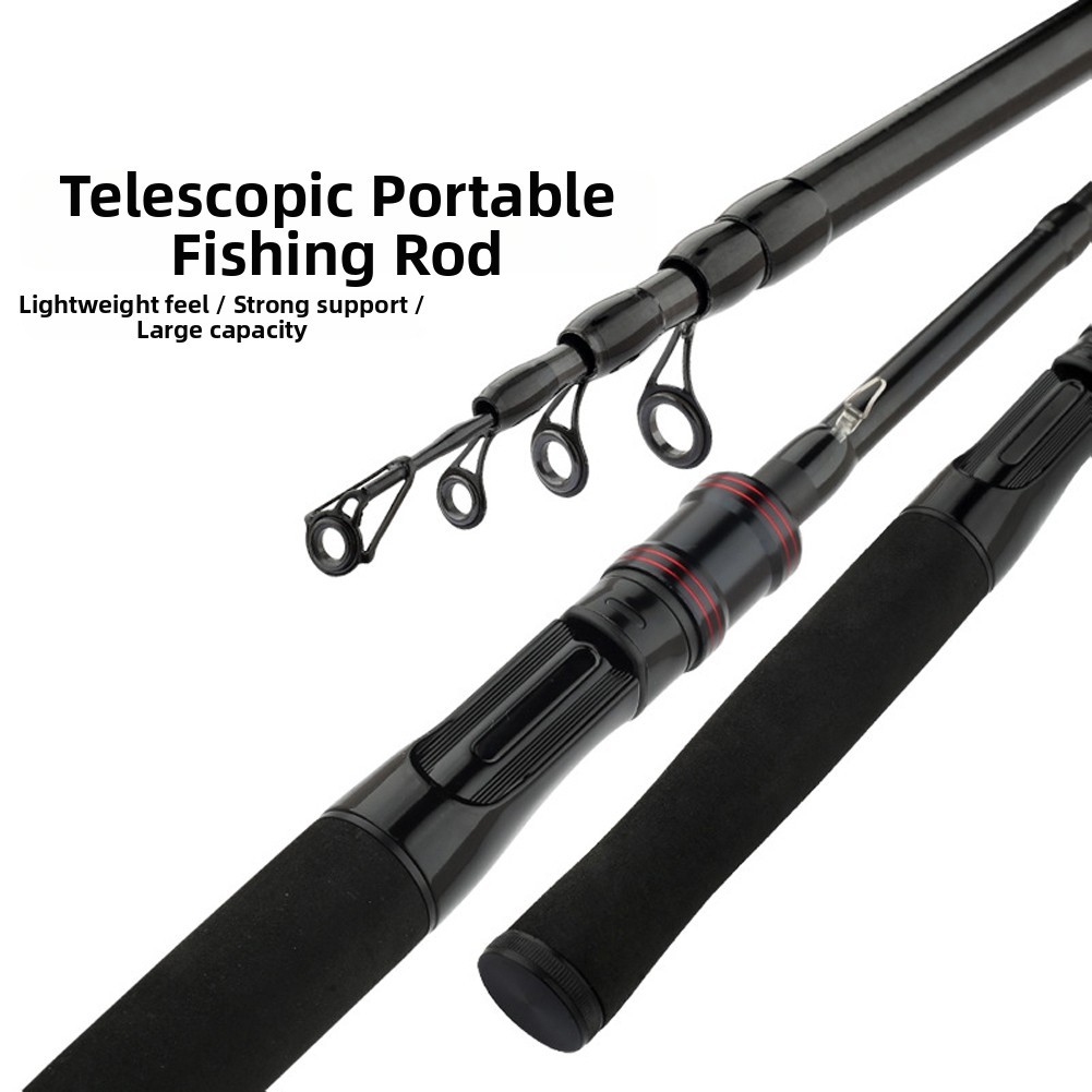 Telescopic Carbon Fishing Rod 150cm 180cm 210cm Fast Action For Stream Use Only