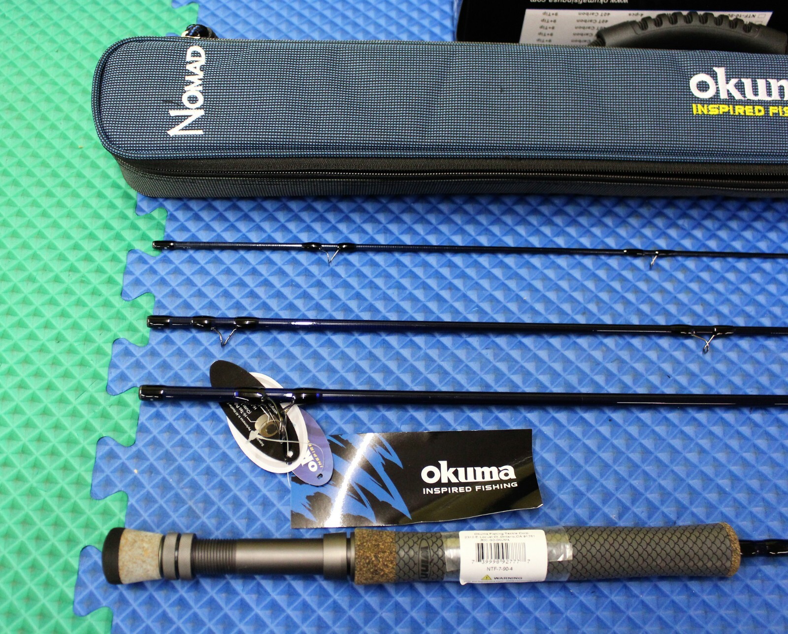 Okuma Nomad Fly Rod 9′ 0″ 4-Pc With Soft Sided Storage Bag NTF-7-90-4