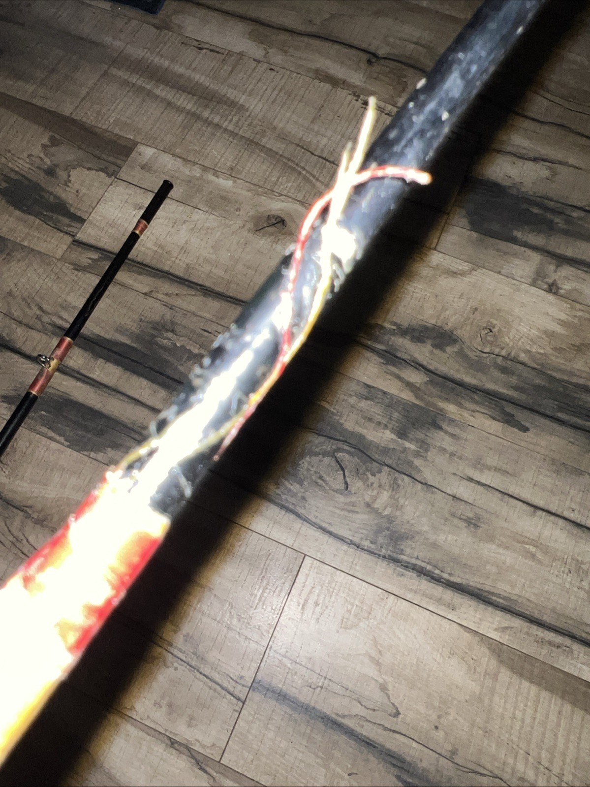 Vintage HARNELL 830 2pc Fishing Rod With Cork Handle 7’6” USA 20lb Line