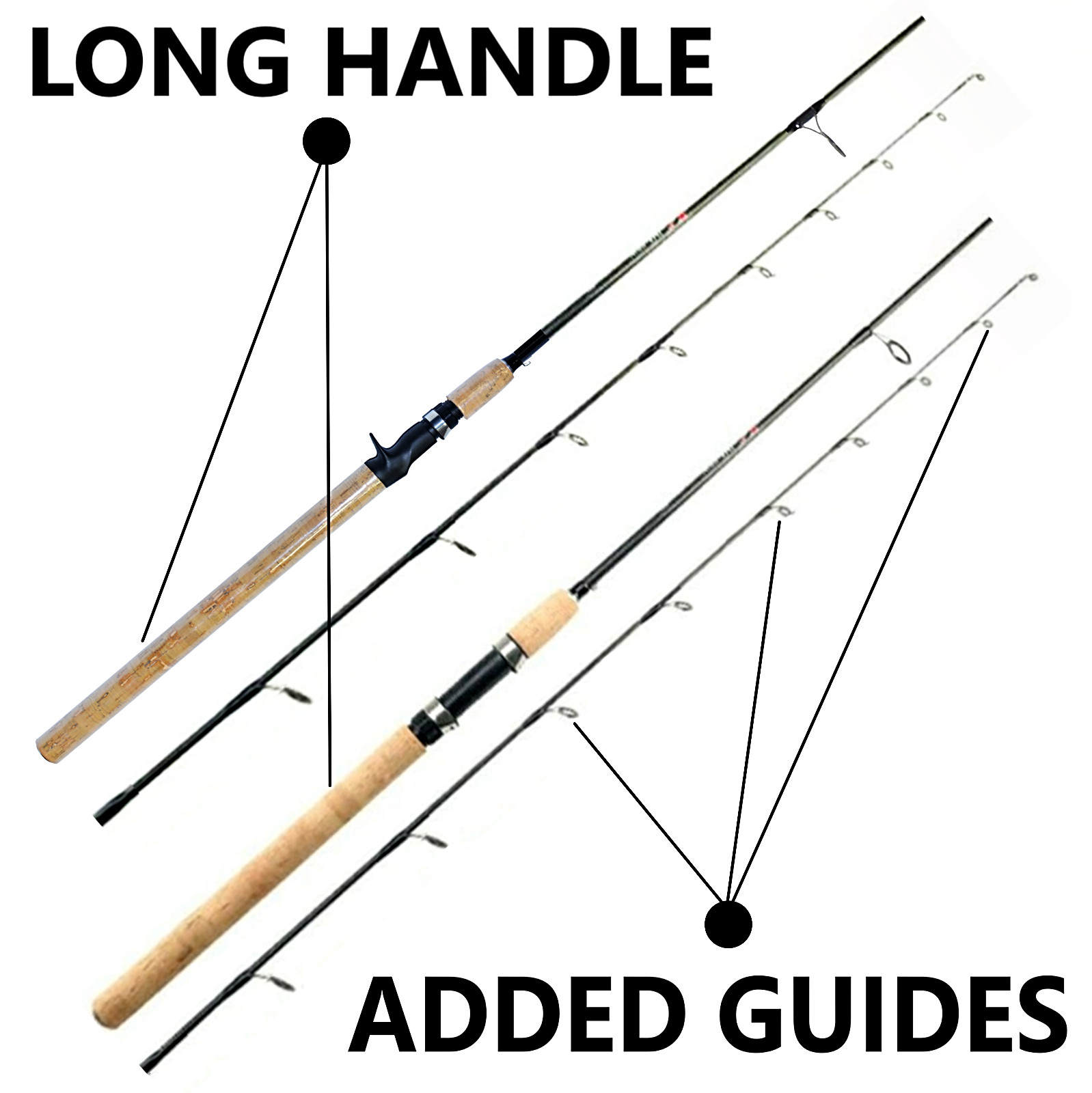 Fishing Pole Spinning Casting Rod 7 8 9 FT Carbon Fiber Medium Fast Lightweight