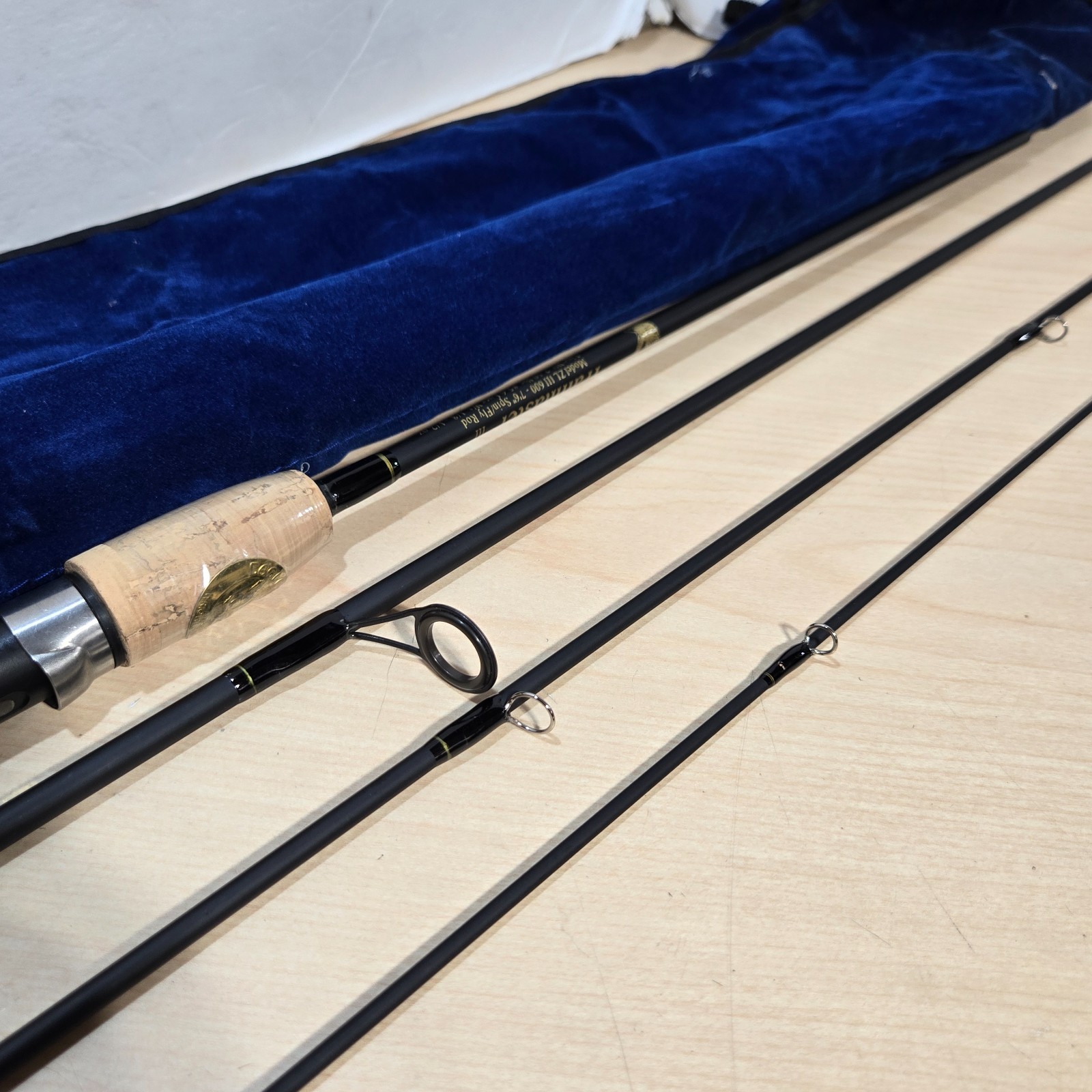 Eagle Claw Trail master ZLIII600 Spinning & FLY pole Fishing rod 7′ 6″🍒