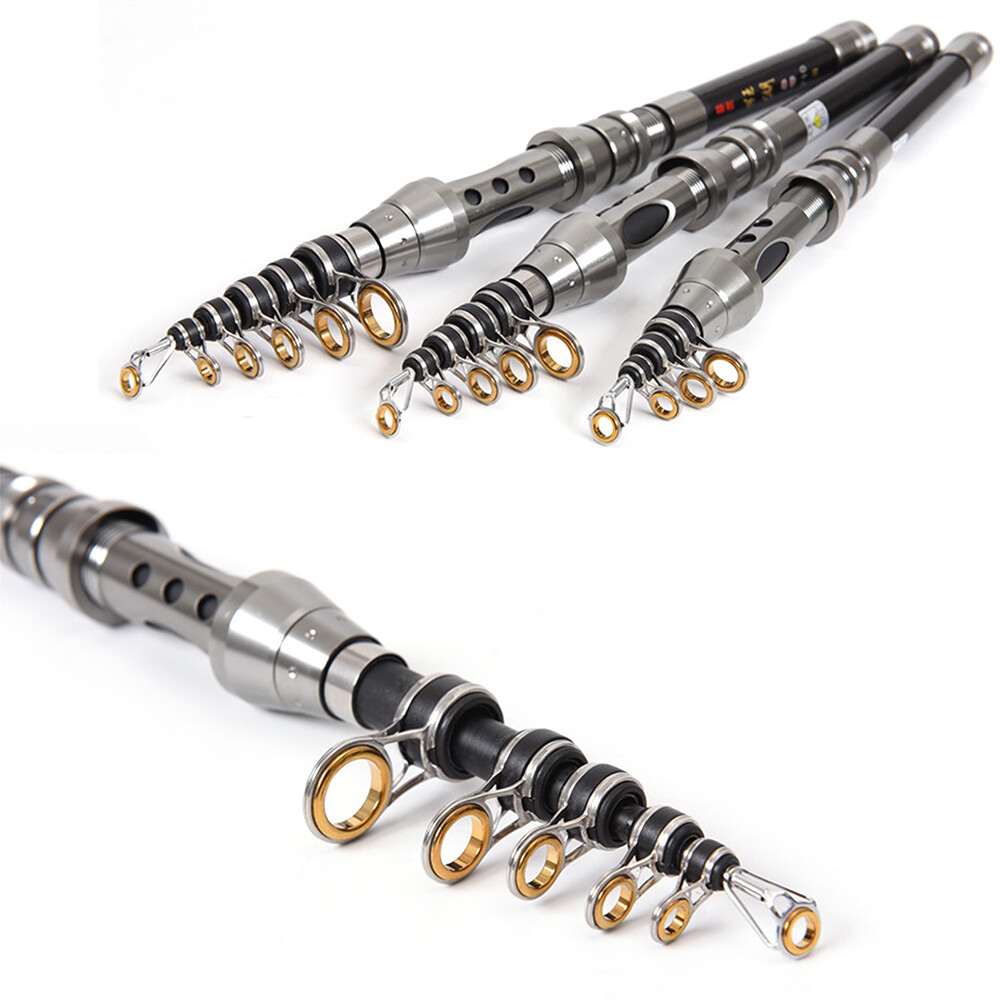 Carbon Fiber Mini Spinning Surf Fishing Rod Telescopic Pole 1.5M-2.4M Freshwater