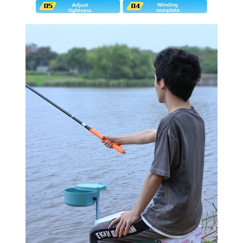 Comfortable Grip Fishing Rod Strap Waterproof Fishing Strap Easy To Wrap