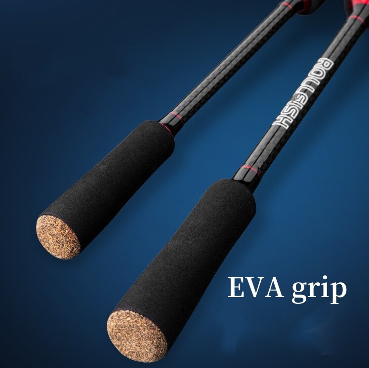 1.68M 1.8M Lure Fishing Rods Carbon Fiber Spinning Casting Rod Fast Pole 2 Tips