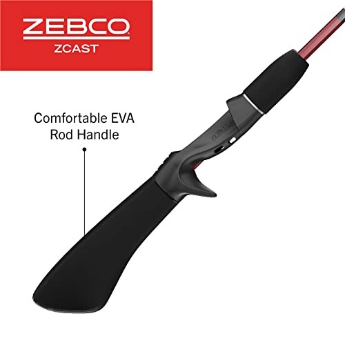 5-Foot 6-Inch Durable Z-Glass Casting Fishing Rod with EVA Pistol-Grip Handle