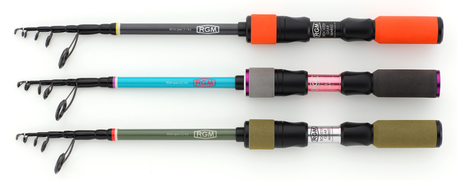 Jackall RGM Spec 2 4.6ft Ultra compact rod Black Orange