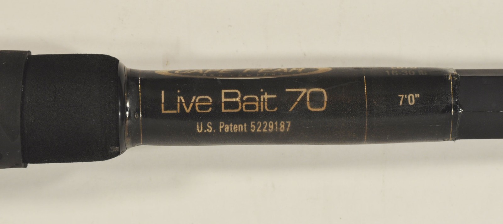 Cape Fear Rod Co-Wilmington, NC LB70 7′ Line 16-30# Live Bait Casting Rod USA #3