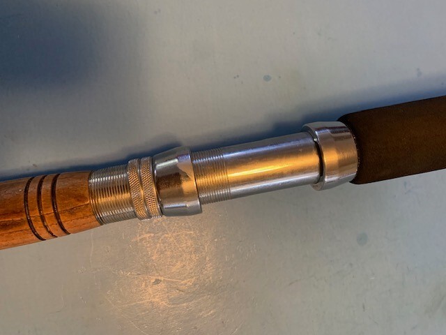 CUSTOM BUILT SAM SCOTT 6 FOOT 6 INCH UNLIMITED TROLLING FISHING ROD AFTCO GUIDES