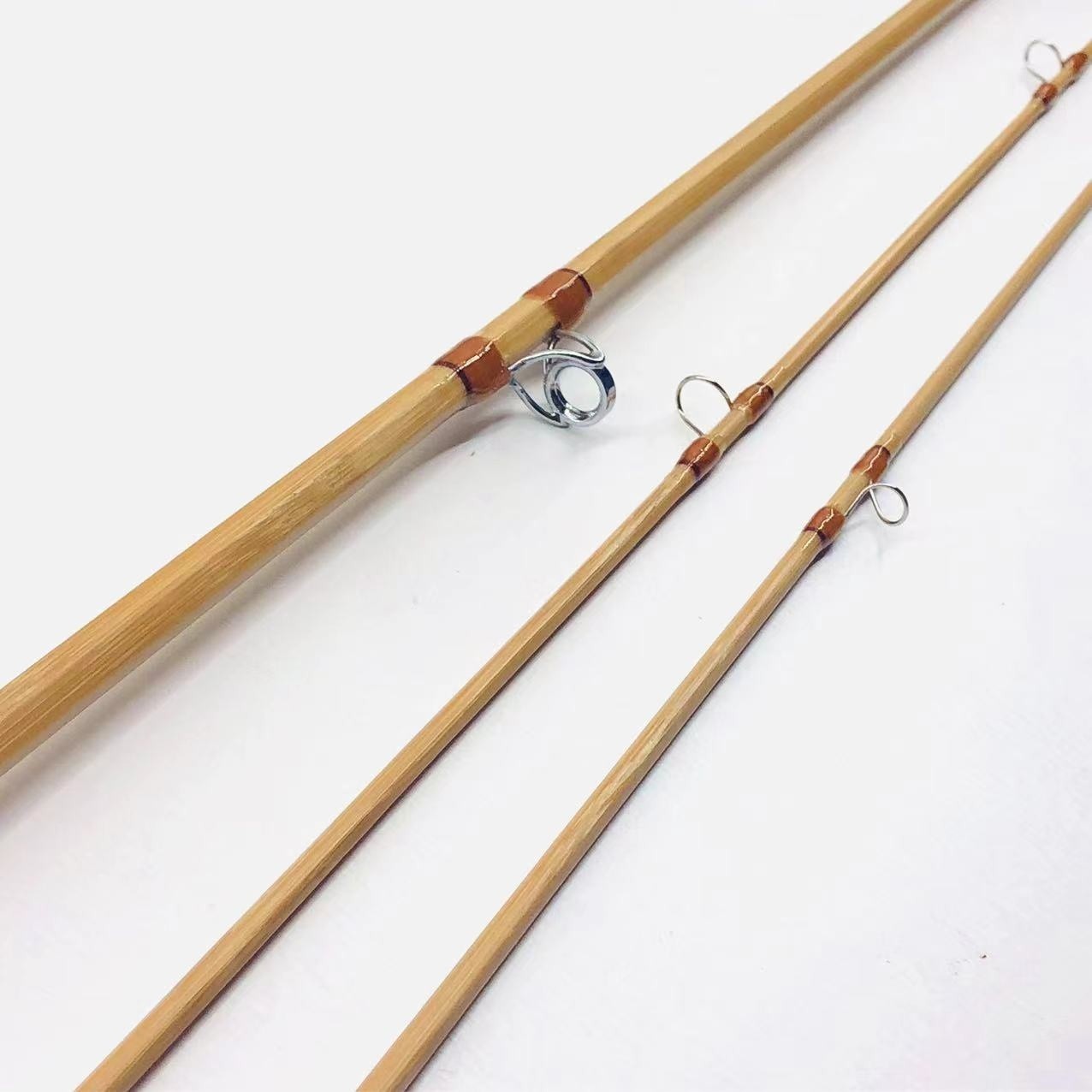 Handmade Bamboo Fly Rods 7’6″5 wt/Vintage Cane Fly Fishing Rods Green Product