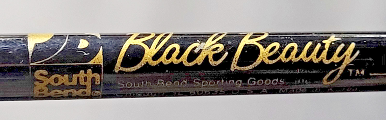 South Bend Black Beauty Ultra Light Spinning Rod, 2 Piece, 5 Guides, Split Foam