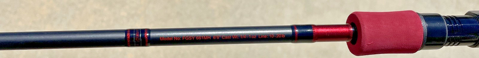 New Daiwa Fuego Casting Rod 6’6″ Medium Heavy 1-Pc Graphite 661MH Bass
