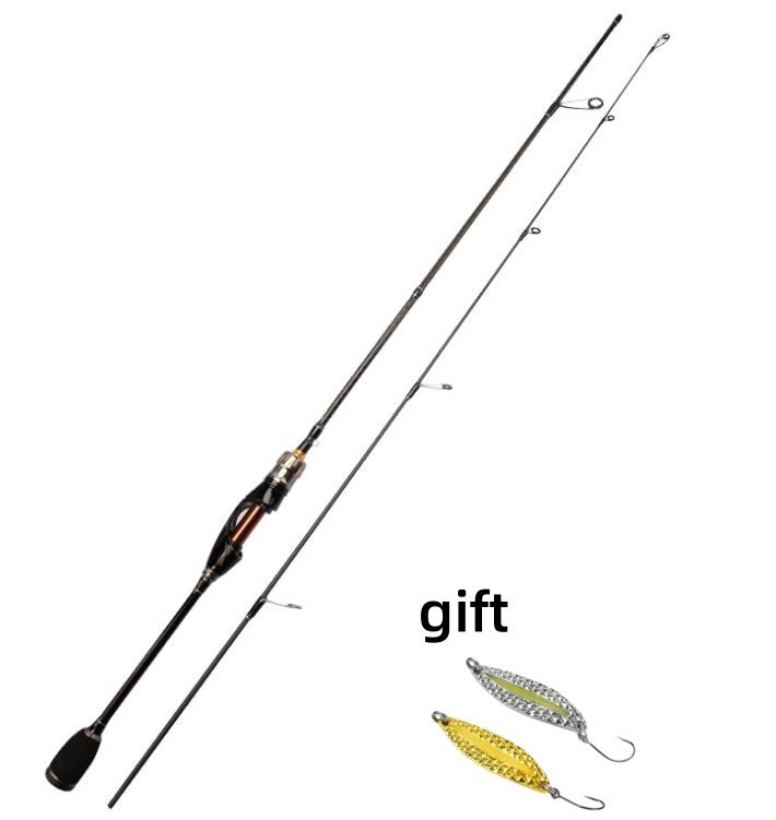 Spinning Fishing Rod Carbon Fiber Casting Rod High Sensitive Fast 2 Sections Rod