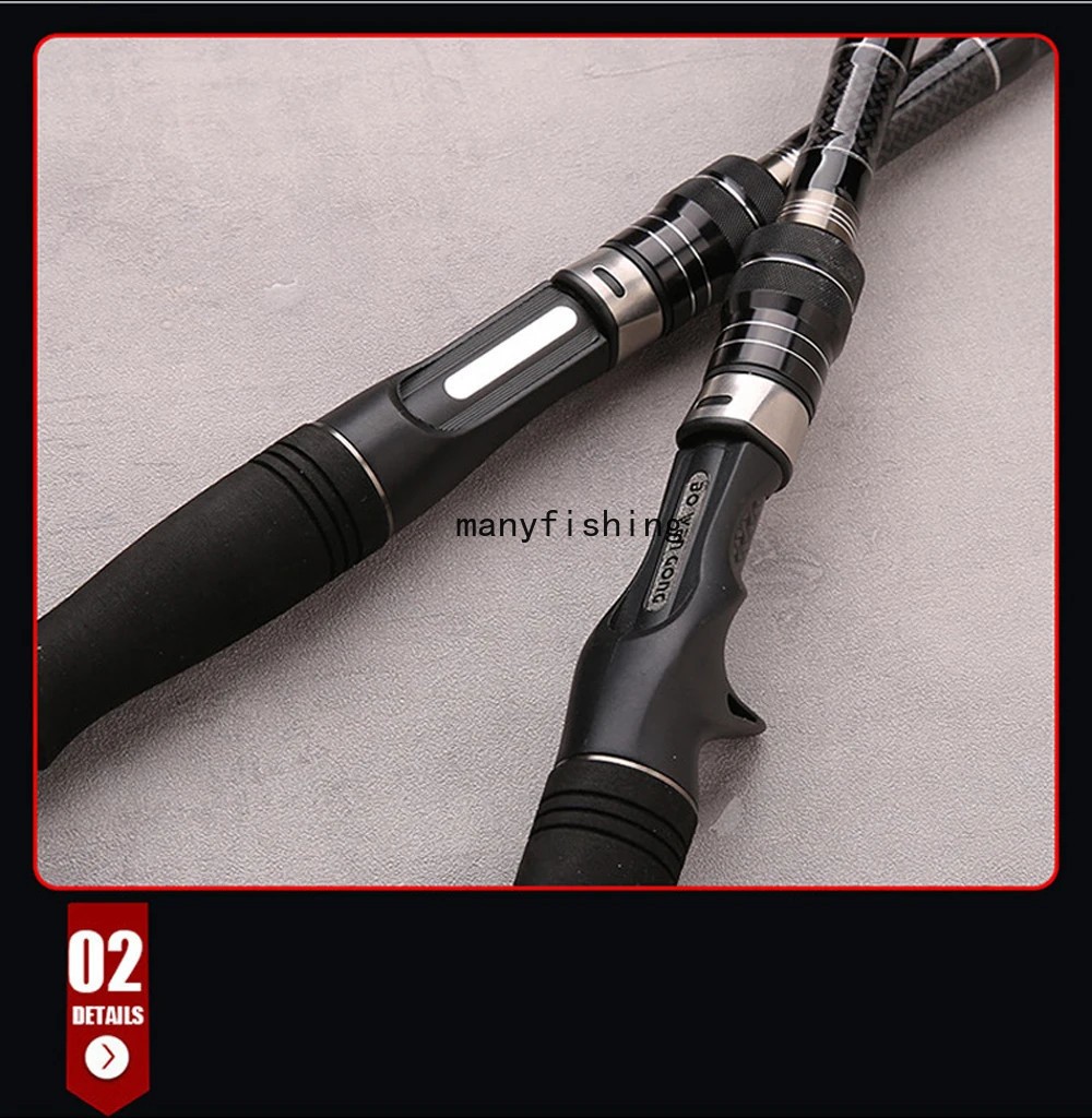 Portable Rock Fishing Rod 1.8/2.1/2.4/2.7/3.0M Telescopic Sea Carbon Fiber Rod