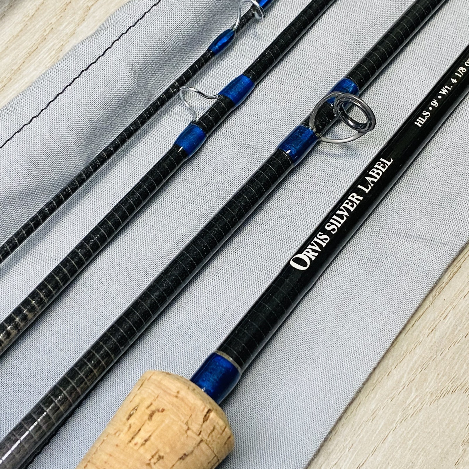 [As is]Orvis HLS Silver Label 9’0” 8wt Fly rod w/Tube Case Sock