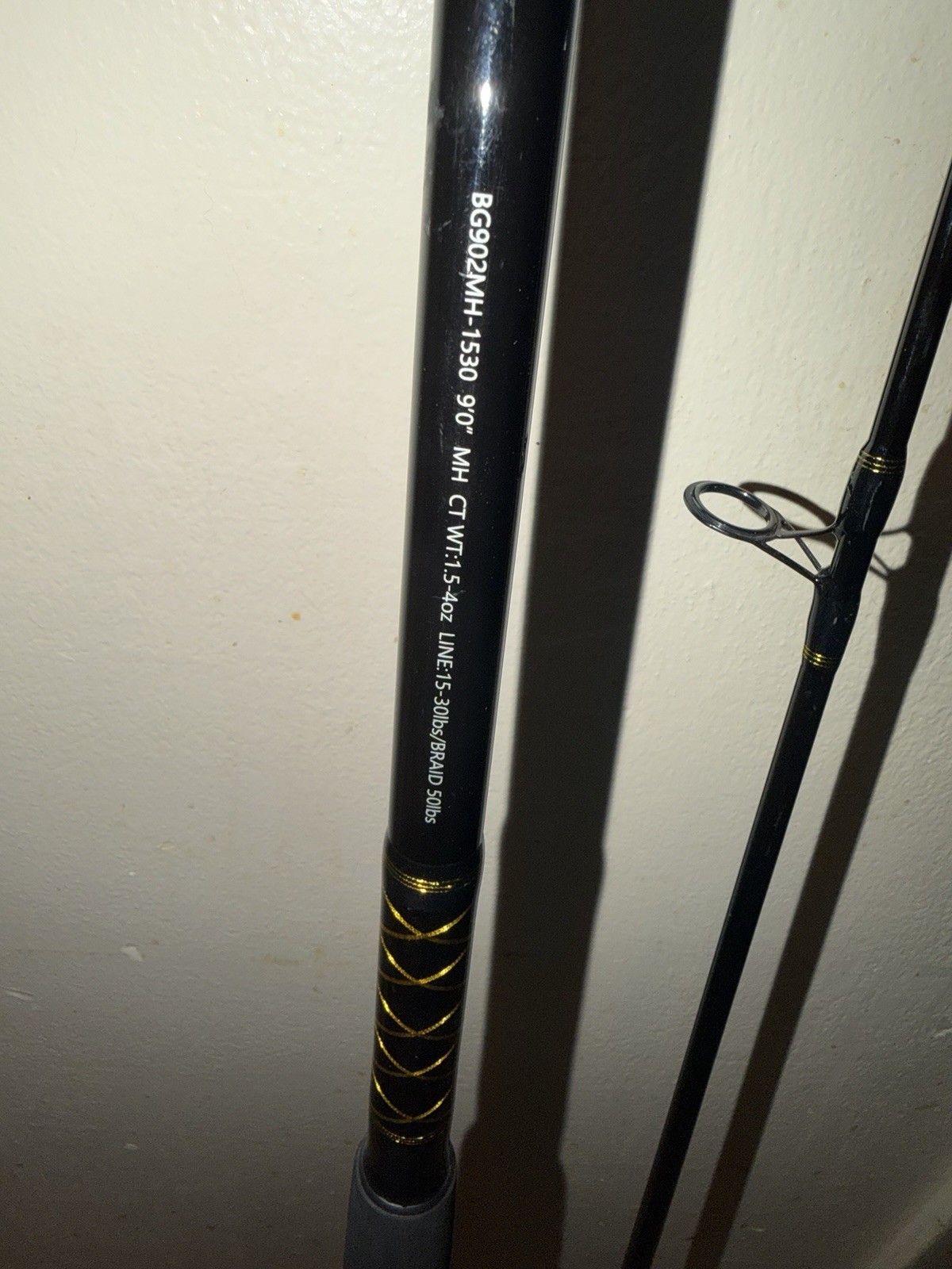 DAIWA BG SYSTEM SURF ROD 9′ 2 PC BG902MH-1530 15-30 LB MONO 50 LB BRAID