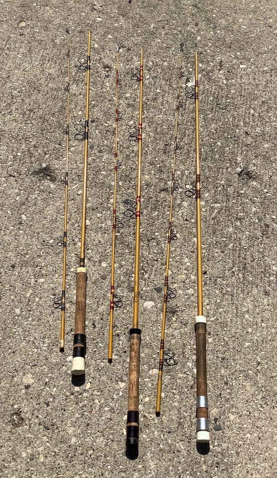 3 Vtg FENWICK, FL102-7 8.5 FT,FL90-5 7’3 1/2”,FL96-7 7’4 1/2”GLASS 2 PC ROD
