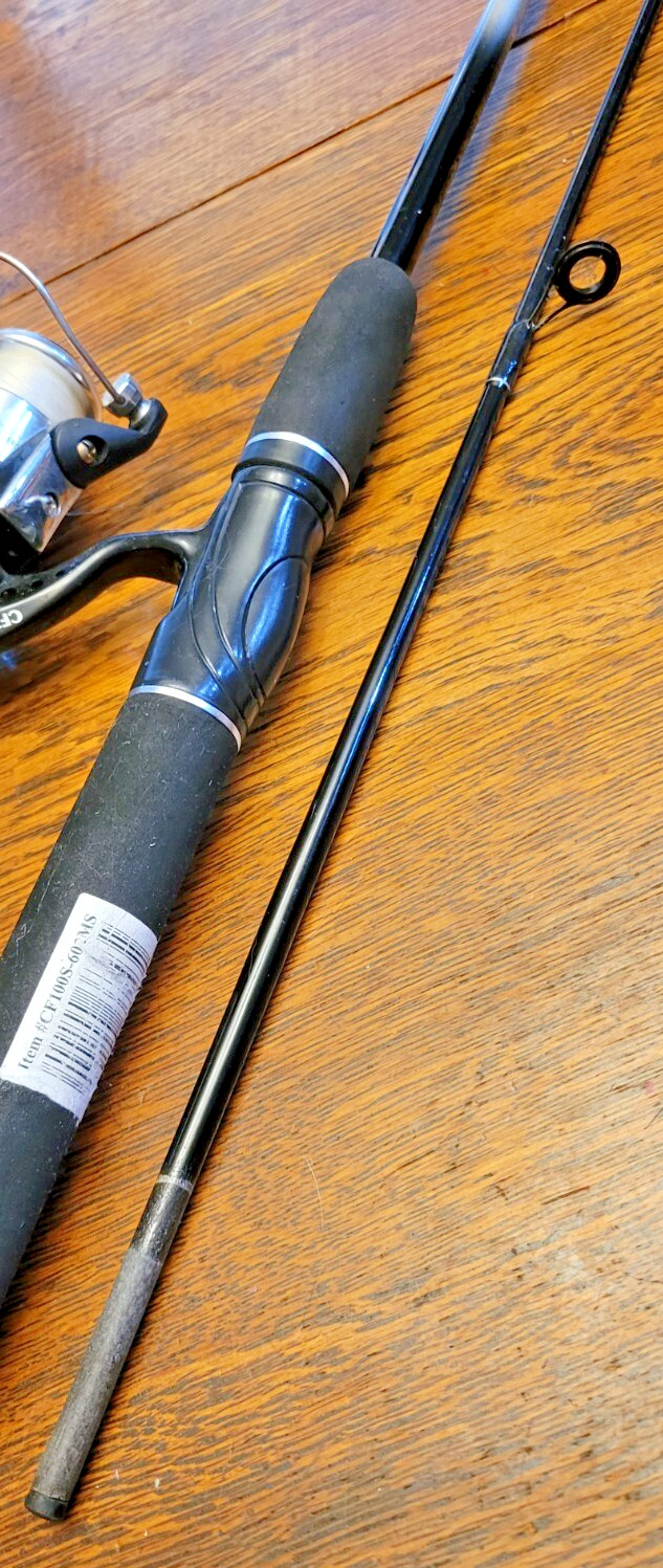 Creekside Fishing CF602MS 2-Piece 6’ Medium Spinning Rod & CF100S Reel Combo