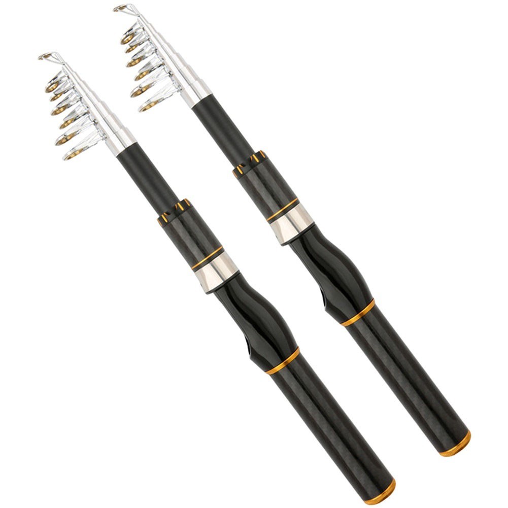 Fiberglass Telescopic Fishing Rod Sea Lakes Rivers Portable 1 8 to for 2 1 Meter
