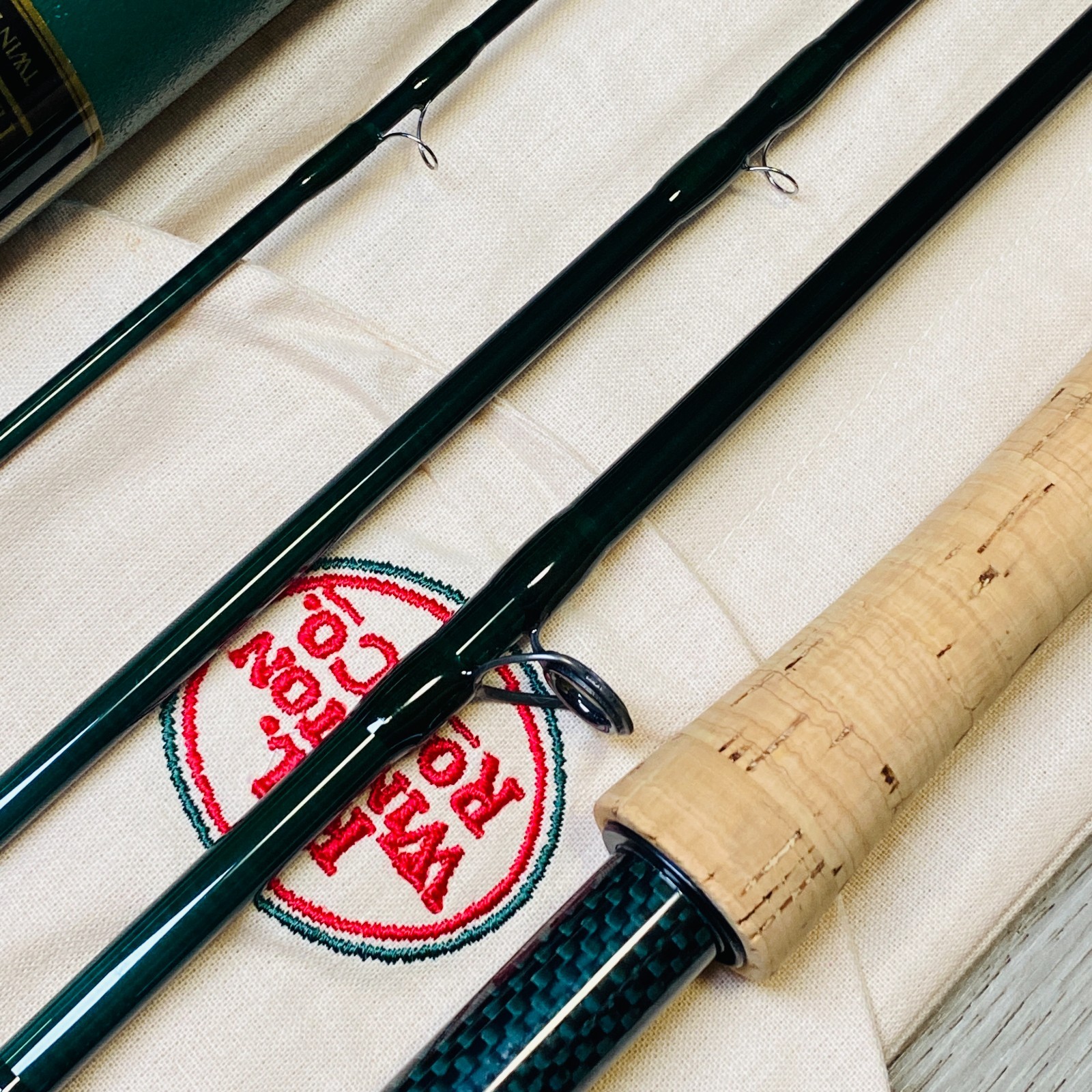 [Beautiful]R.L. Winston Boron IIx 8’6″ 4pcs 5wt Fly Rod Fishing w/tube & sock