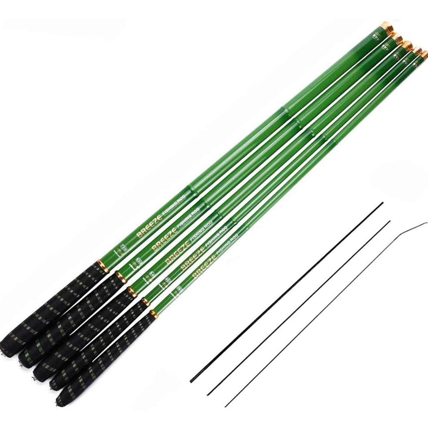 Goture Telescopic Tenkara Fishing Rod 12ft/3.6m, 1 Piece BREEZE, Green