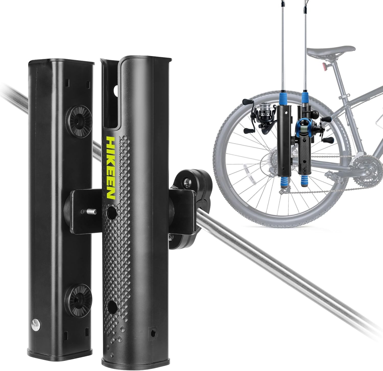 Fishing Rod Holder for Bike,Secures Fishing Pole to Bicycle,Rod Rack for Bicycle