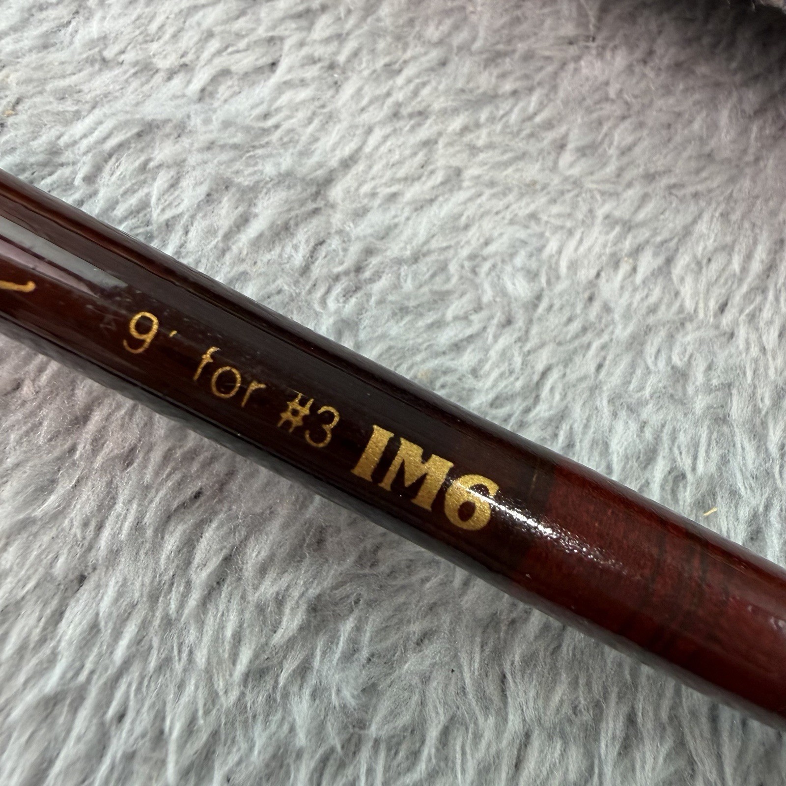 Vtg G Loomis IM6 9′ #3wt 2pc Fly Rod + Original Case & Sock EXC Y248
