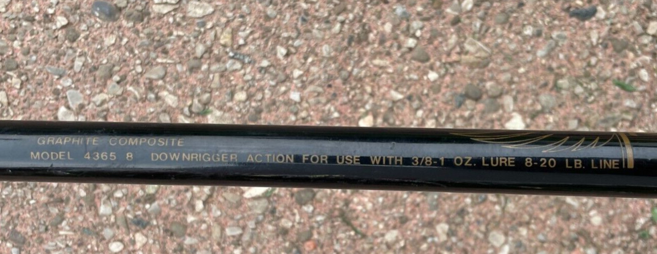 Vintage Zebco Pro Staff 8’ feet 2 Pc. Downrigger Action Fishing Rod 4365