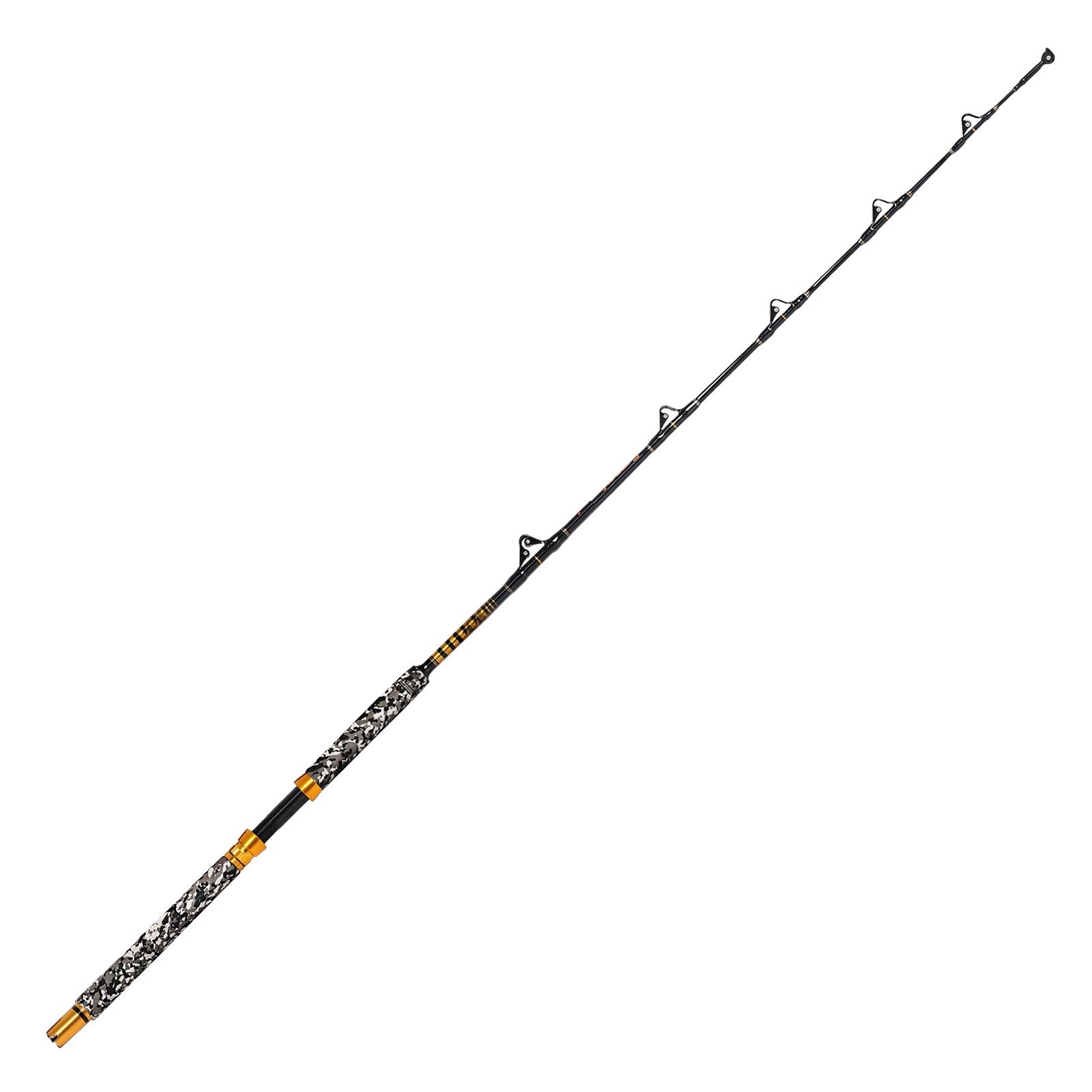 Fiblink 1-Piece Saltwater Offshore Trolling Rod 6-Feet Big Game Rod Conventional