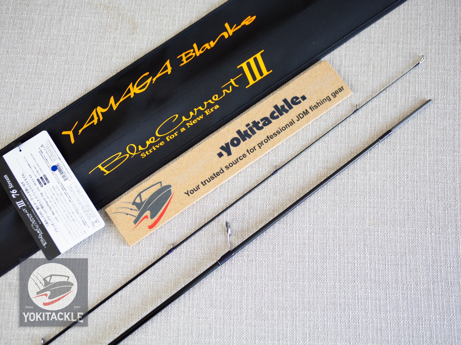 Watch Product Video–YAMAGA Blanks BlueCurrent Ⅲ 76 Stream Spinning Rod