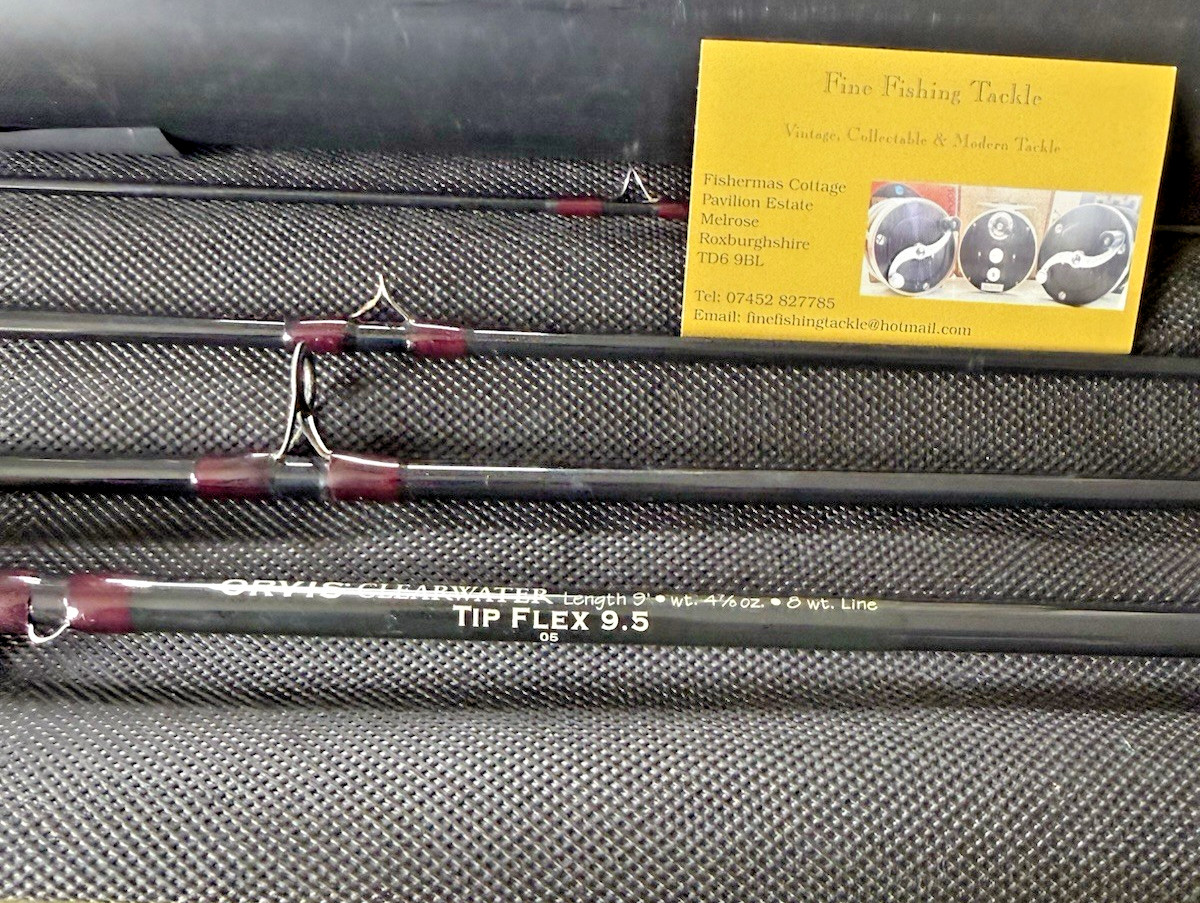 Orvis Clearwater 9 Foot #8 4 Piece Fly Rod Tip Flex 9.5 with Bag & Tube